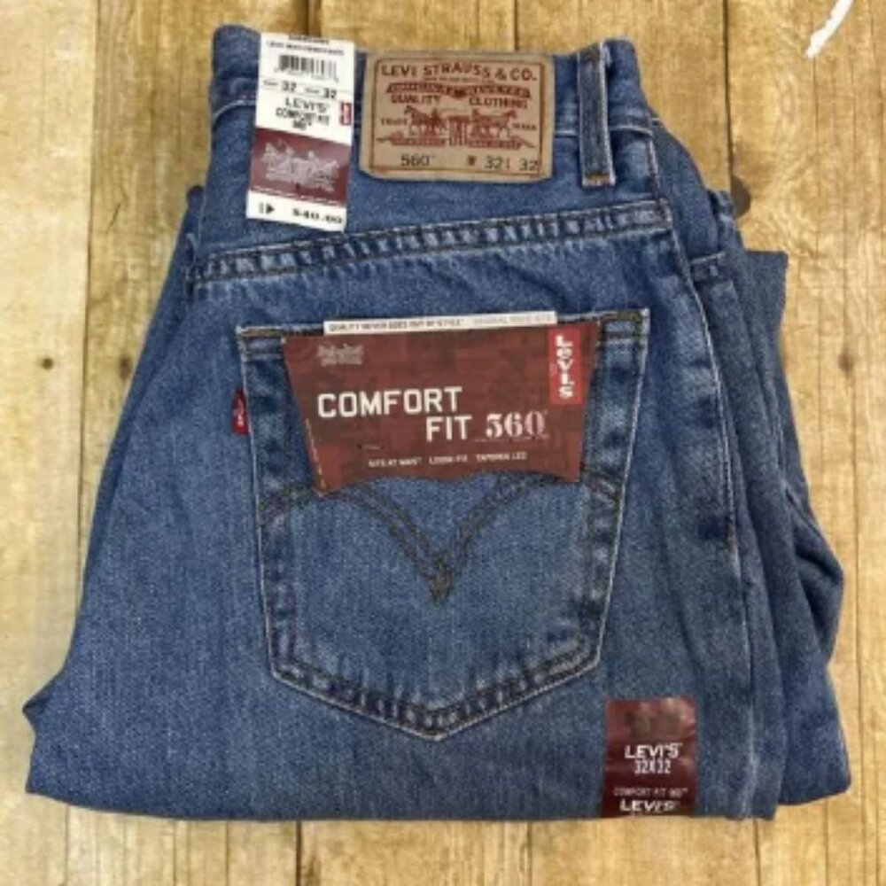 Vintage Levis 560 Comfort Fit Jeans Y2K Deadstock Jeans NEW NWT 32X32